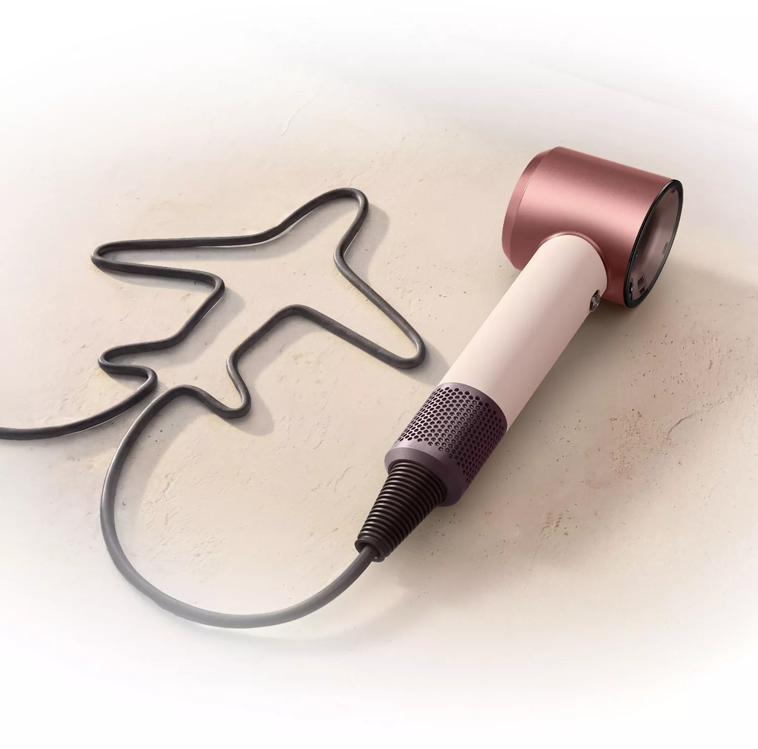 Фен Dyson HD19 Travel Ceramic Pink/Rose Gold (492457-01) фото 