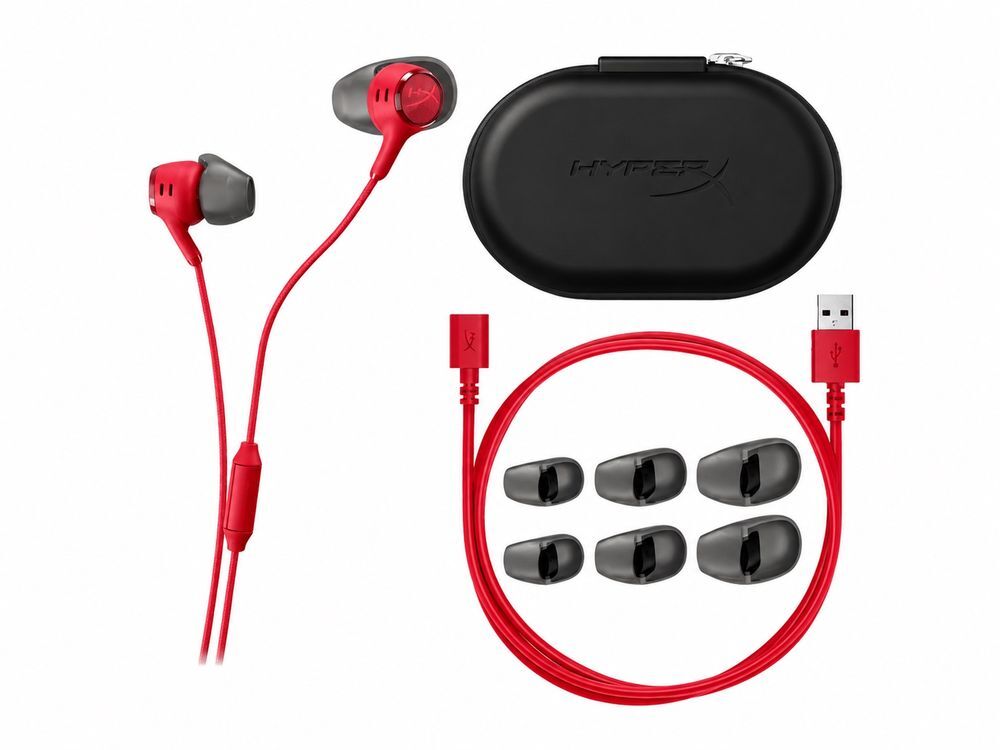 Игровая гарнитура HyperX Cloud Earbuds III S Wired Red (BN7S2AA) фото4