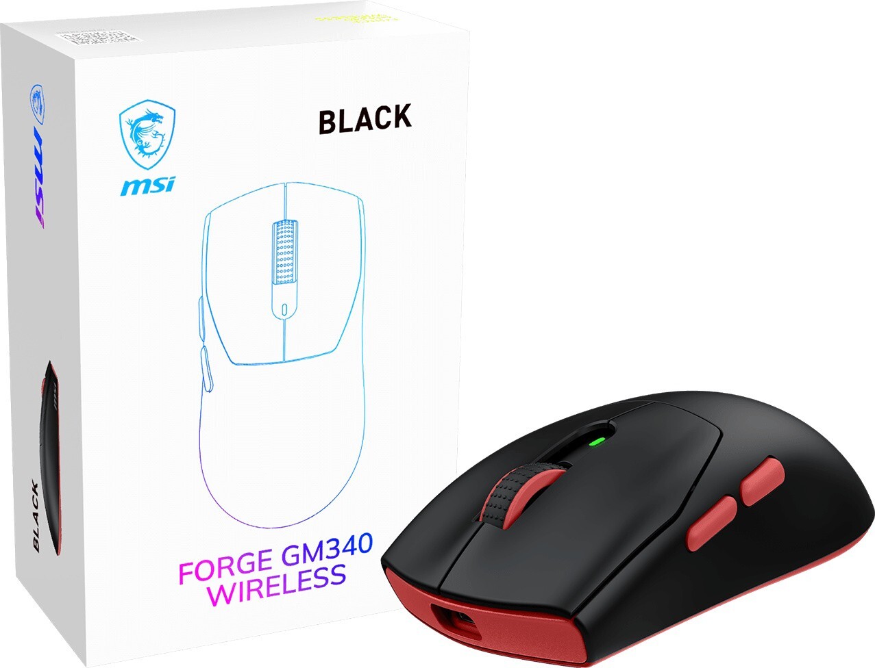 Игровая мышь MSI FORGE GM340 WIRELESS BLACK (S12-4301730-HH9) фото4