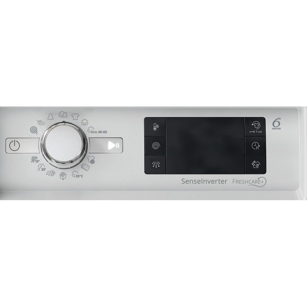 Пральна машина Whirlpool вбудована фронтальна, 7кг, 1400, D, 60см, дисплей, пара, білийфото3
