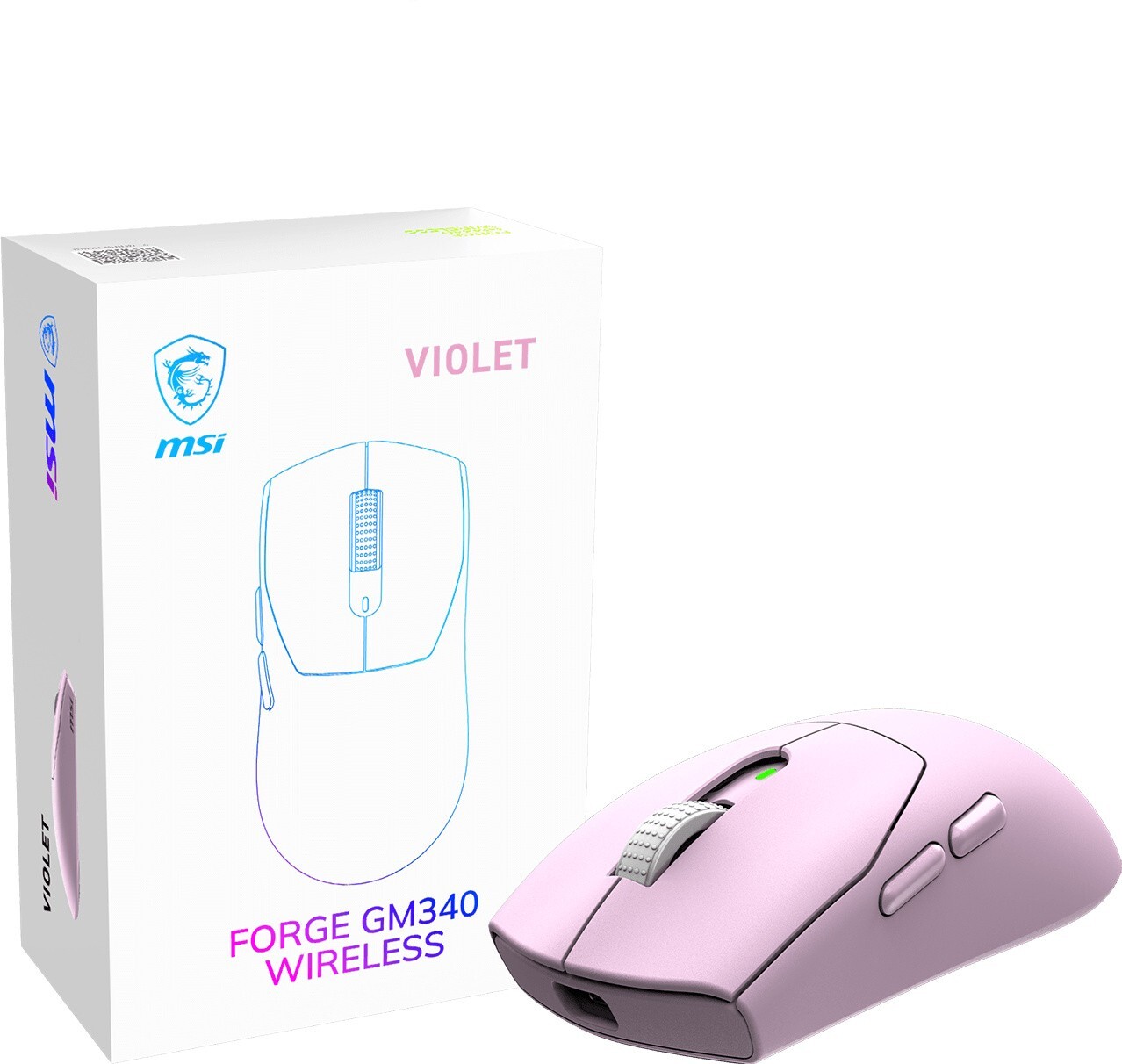 Игровая мышь MSI FORGE GM340 WIRELESS VIOLET (S12-4301810-HH9) фото4