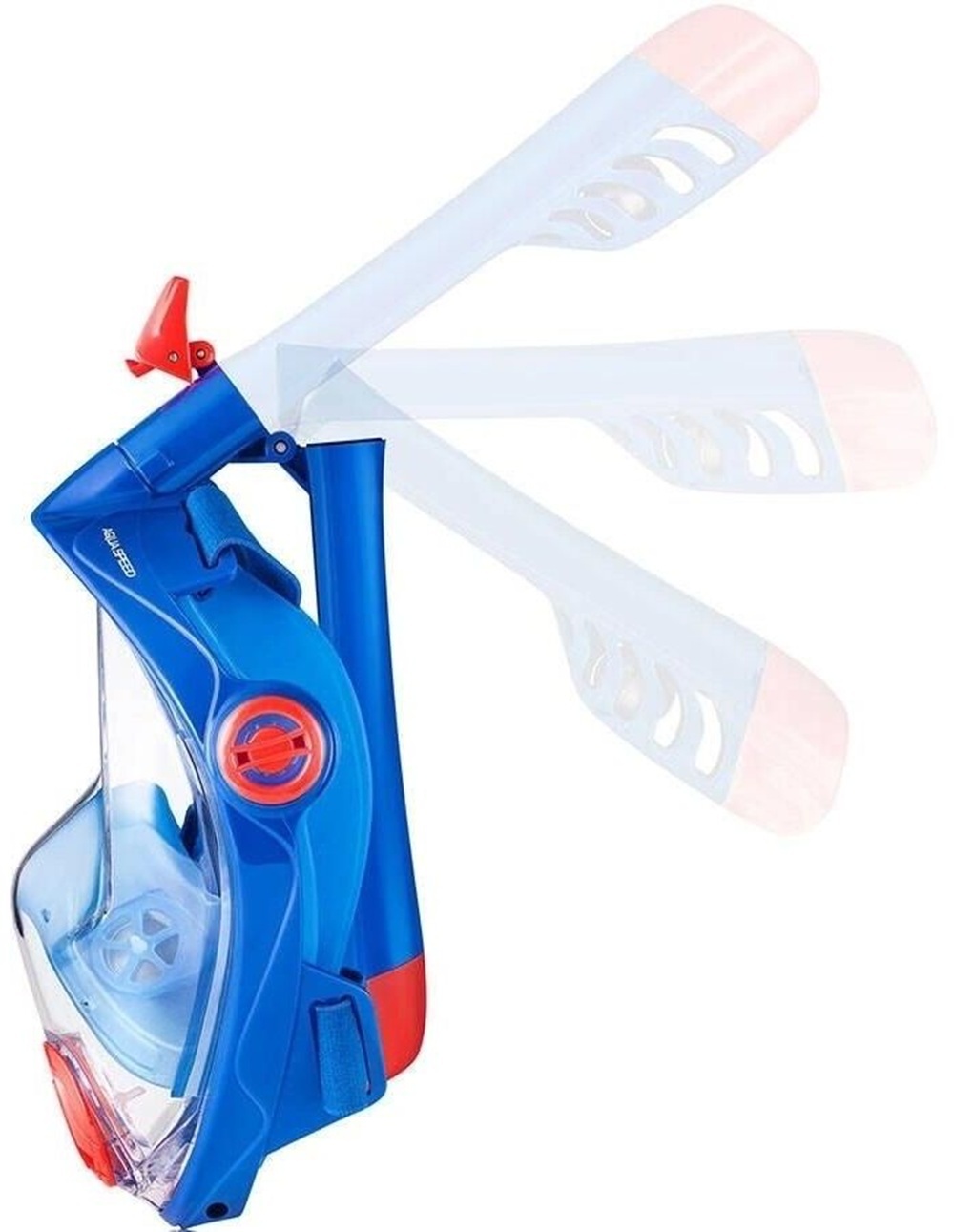 Повнолицьова маска Aqua Speed Spectra 2.0 Kid синьо-помаранчевий (248-01) (5908217670793)фото