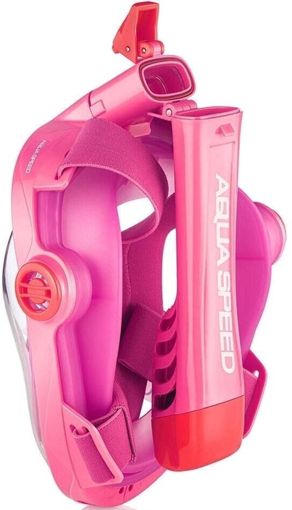 Повнолицьова маска Aqua Speed Spectra 2.0 Kid рожево-червоний (248-03) (5908217670854)фото