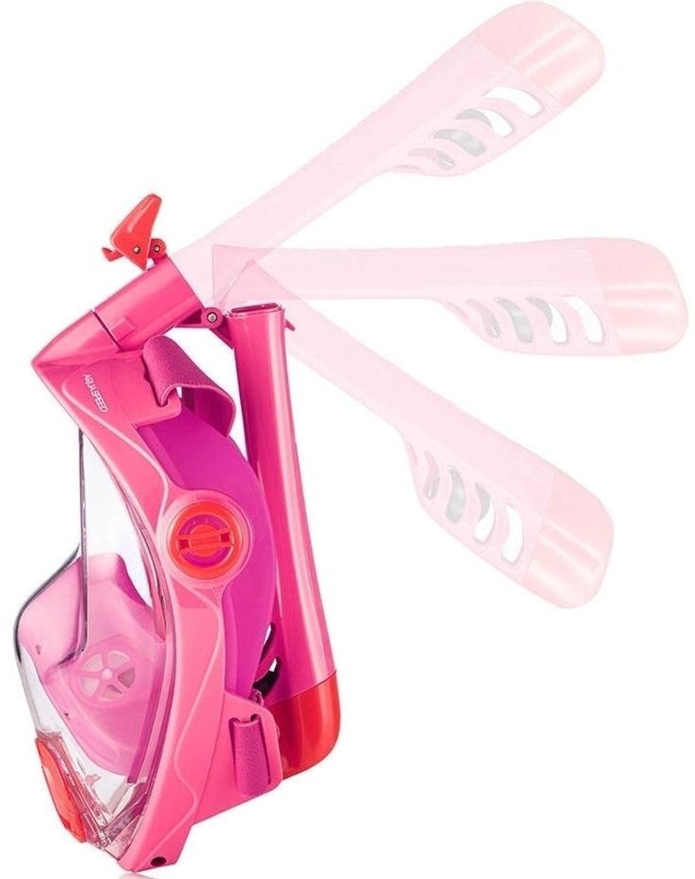 Повнолицьова маска Aqua Speed Spectra 2.0 Kid рожево-червоний (248-03) (5908217670854)фото