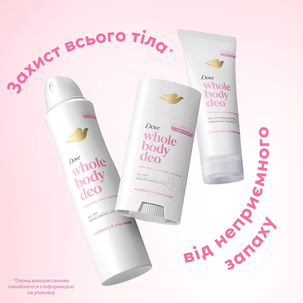 Дезодорант-аэрозоль для тела Dove с ароматом малины и розы 150 мл фото4