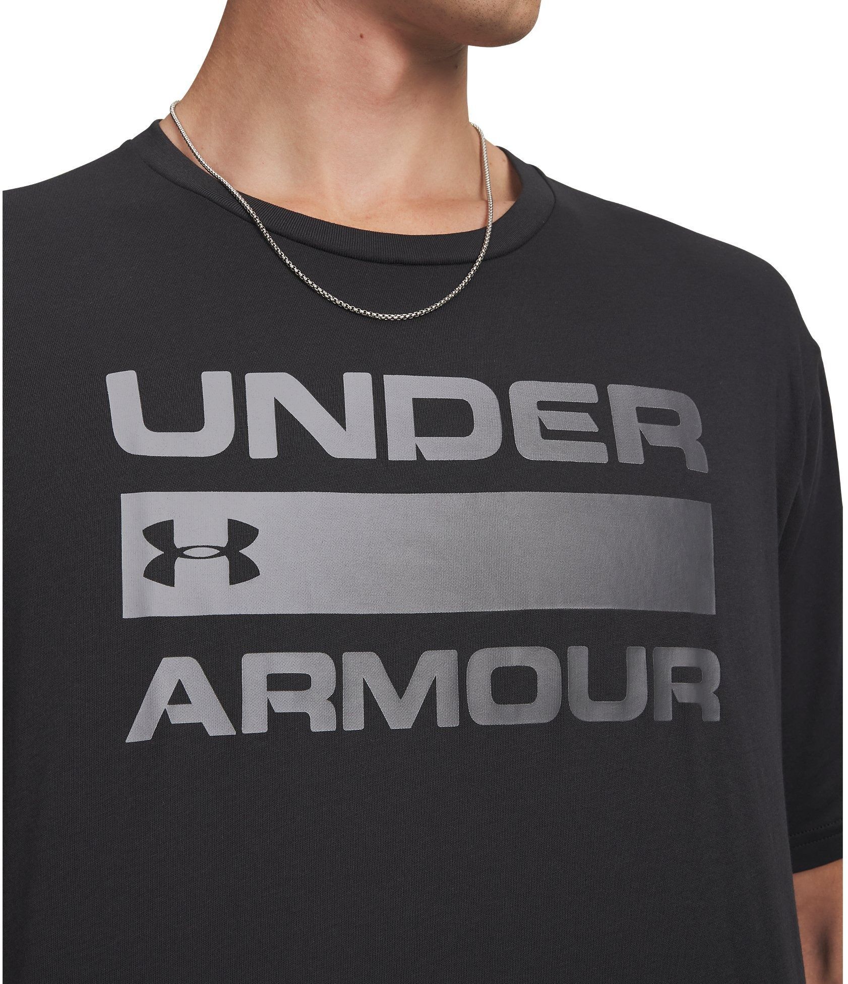 Футболка мужская Under Armour TEAM issue wordmark SS 1329582-001 S Чорная фото 