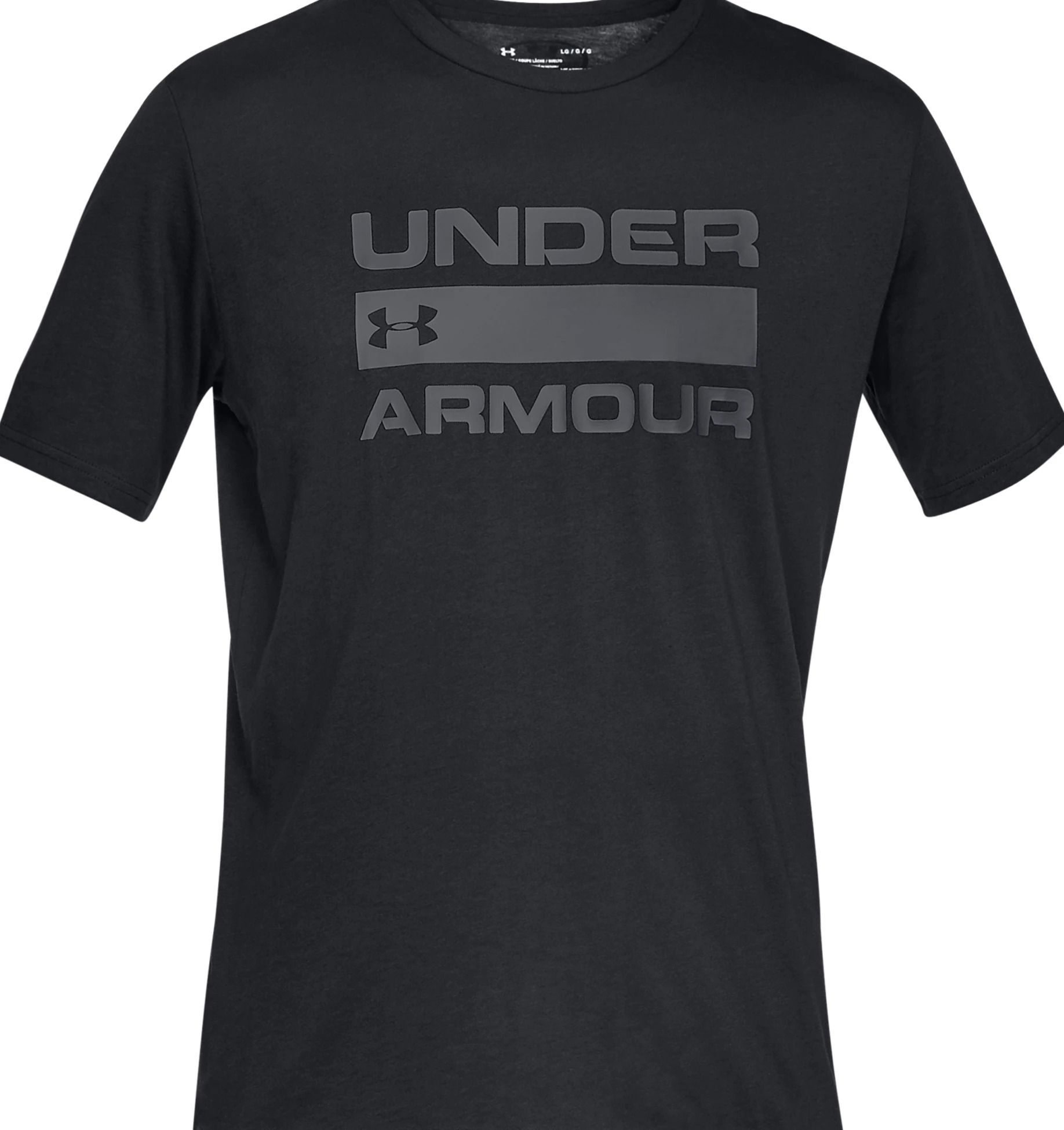 Футболка мужская Under Armour TEAM issue wordmark SS 1329582-001 L Чорная фото 