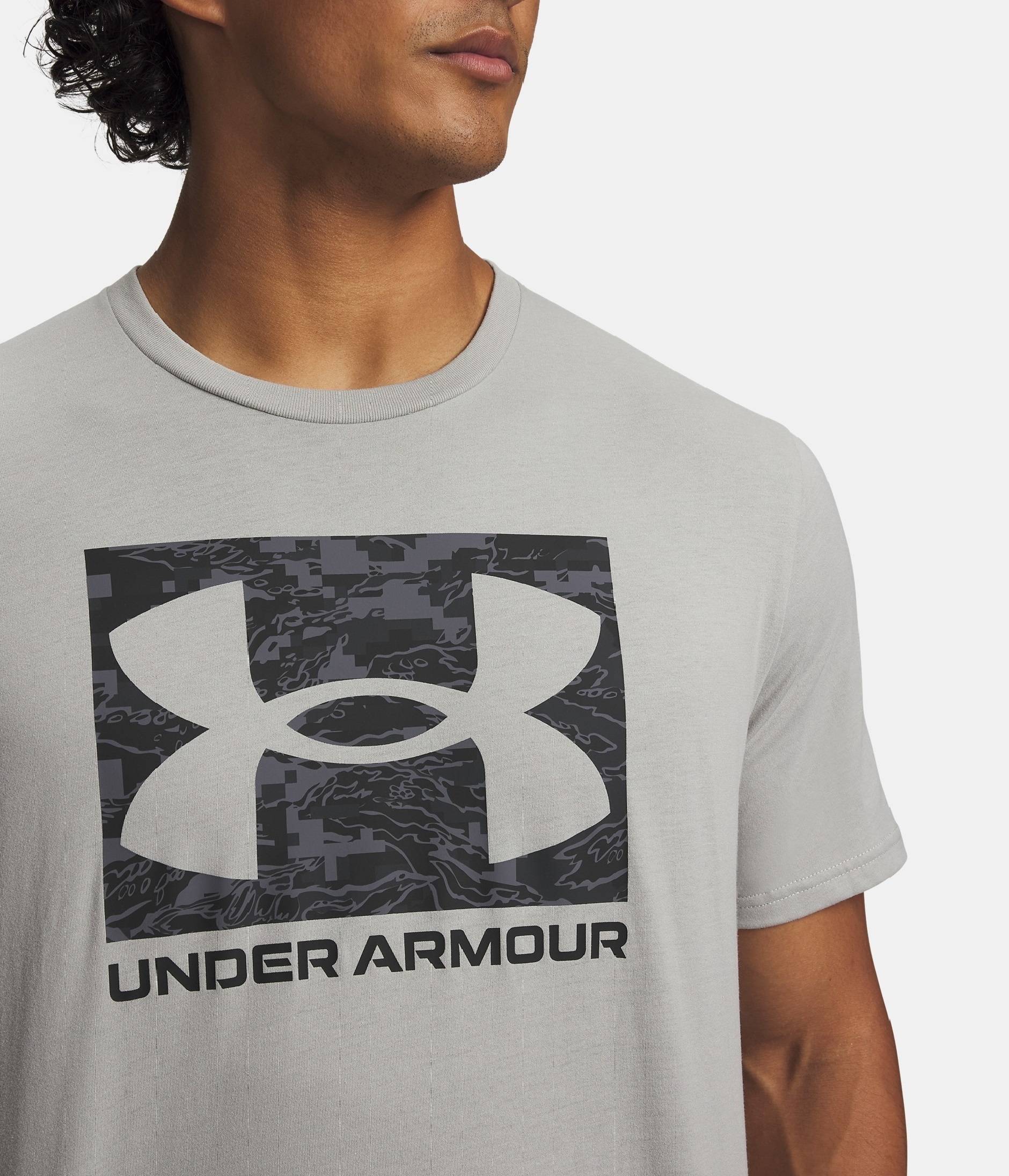 Футболка чоловіча Under Armour ABC camo boxed logo SS 1361673-069 S Сірафото