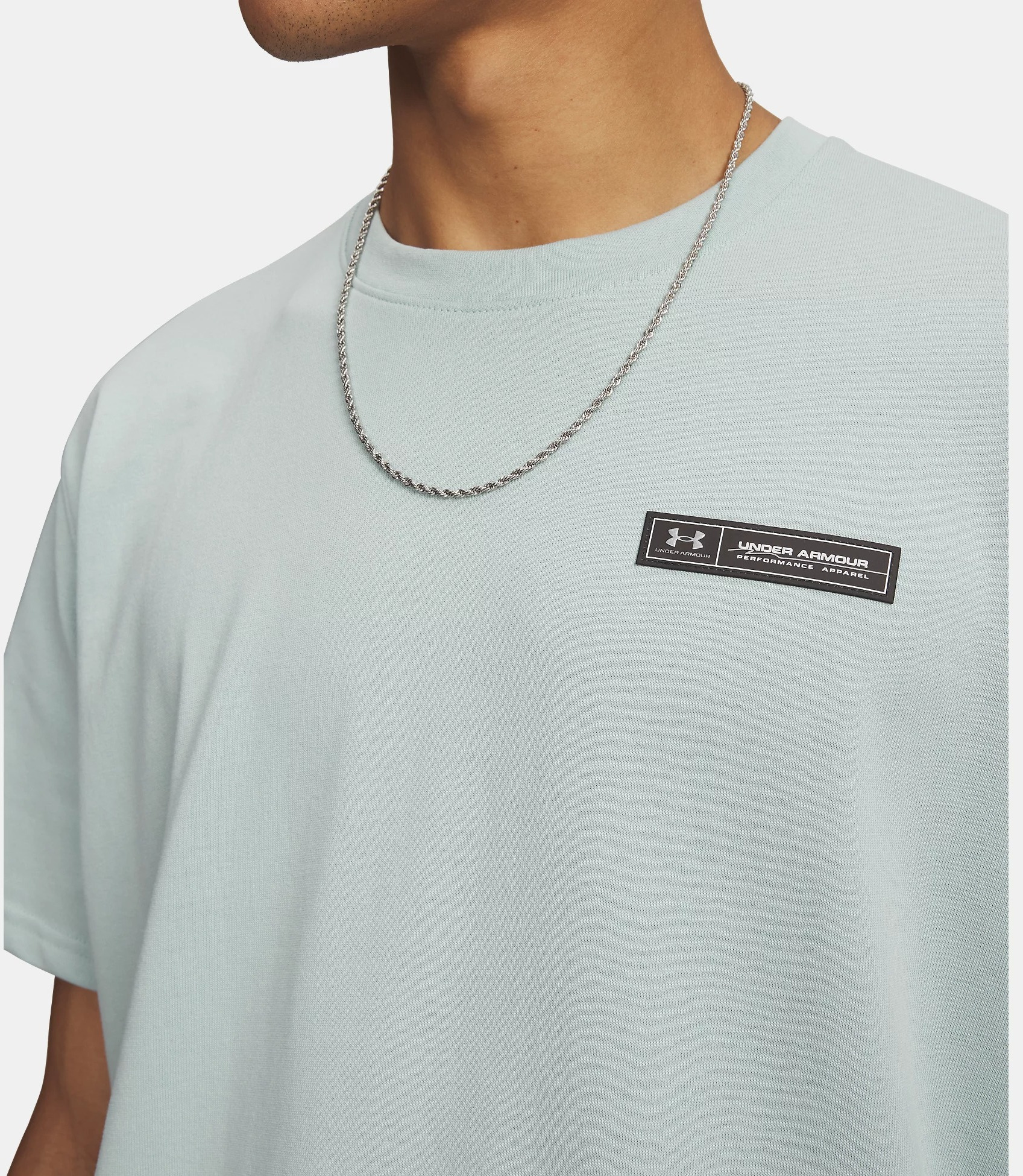 Футболка чоловіча Under Armour HW armour label SS 1382831-477 M Синяфото