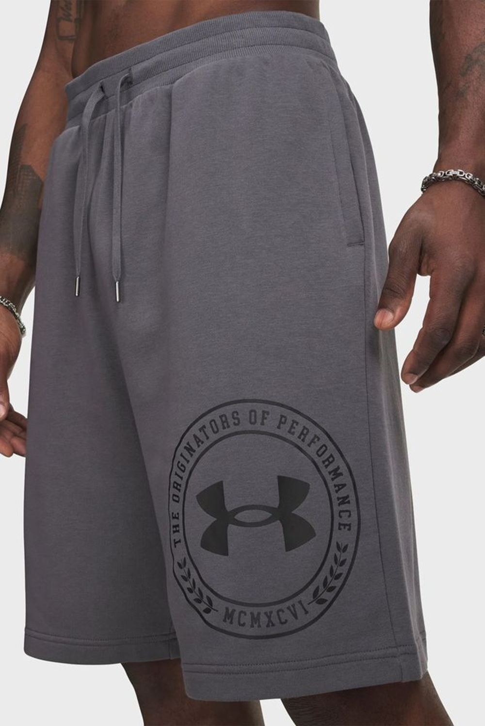 Шорты мужские Under Armour Rival LW Graphic Shorts 6014689-025 L Серые фото 
