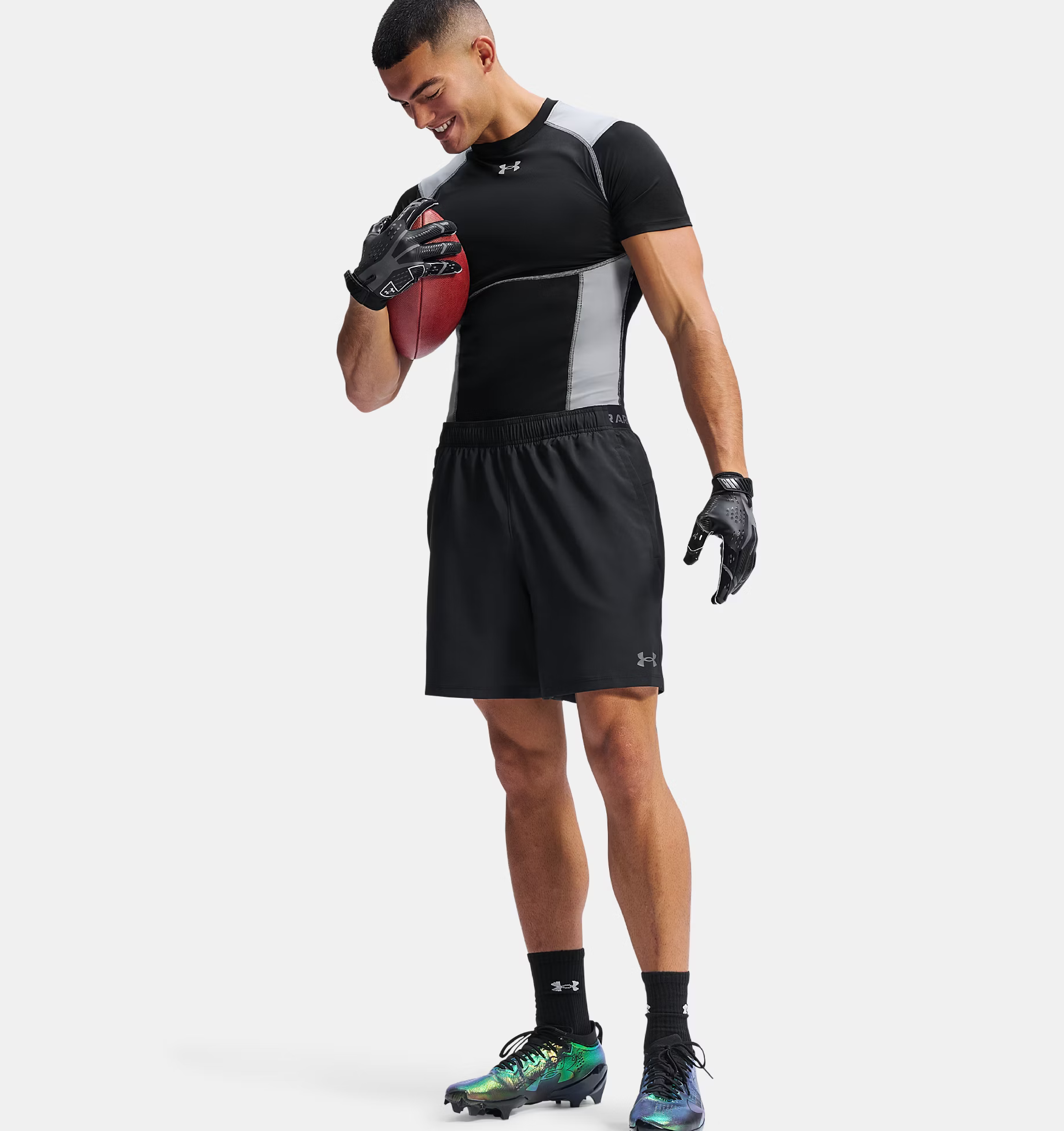 Футболка чоловіча Under Armour HG Elite Fitted SS 6015379-008 XL Чорнафото