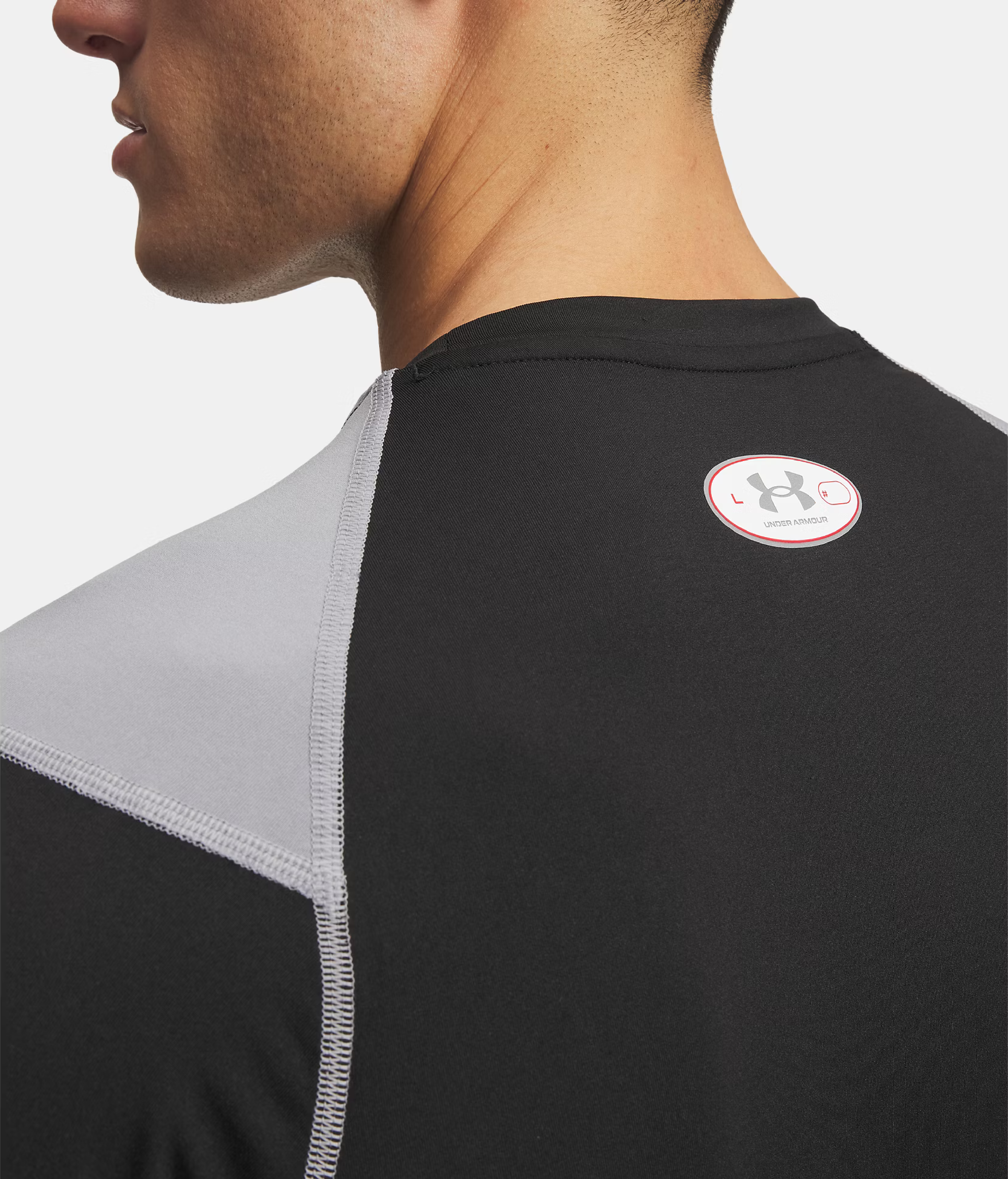 Футболка чоловіча Under Armour HG Elite Fitted SS 6015379-008 M Чорнафото