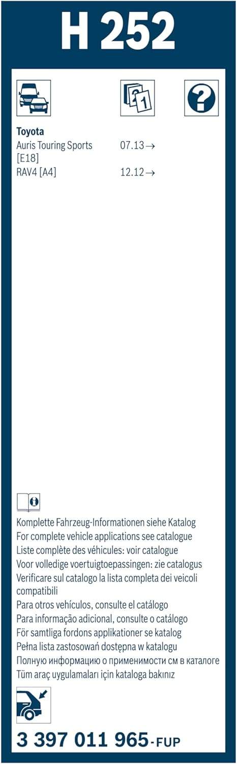 Склоочисник BOSCH Rear каркасний 250мм задній (3 397 011 965) фото4