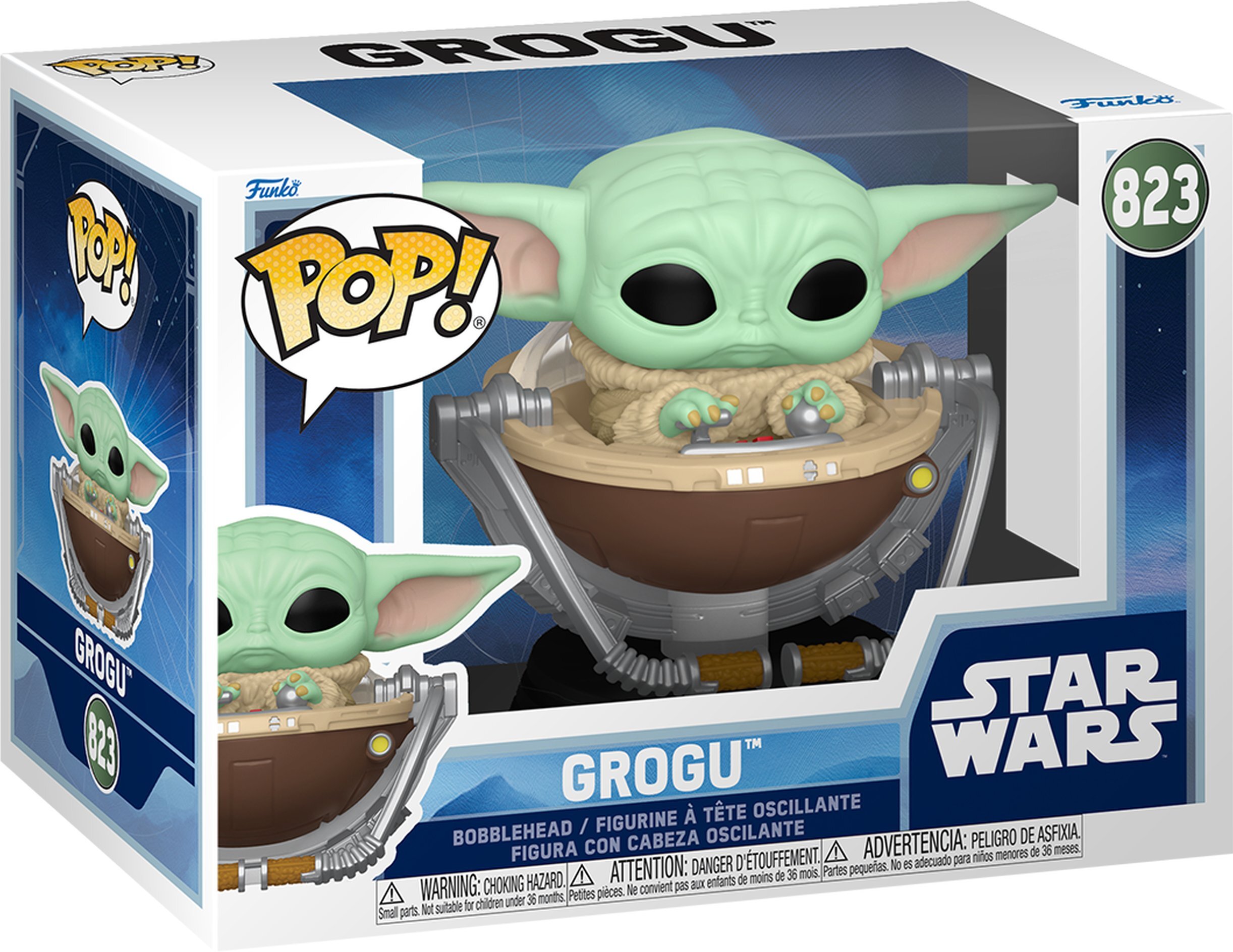 Фігурка Funko POP Star Wars: Mandalorian &amp; Grogu - Grogu in Pram (889698904513)фото