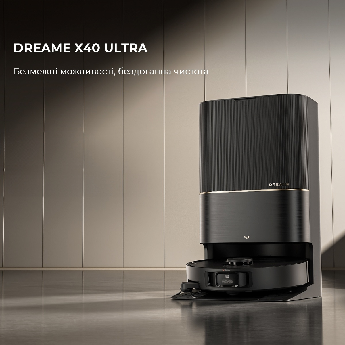 Робот-пилосос миючий Dreame X40 Ultra Black (RLX63CE-Bl) фото