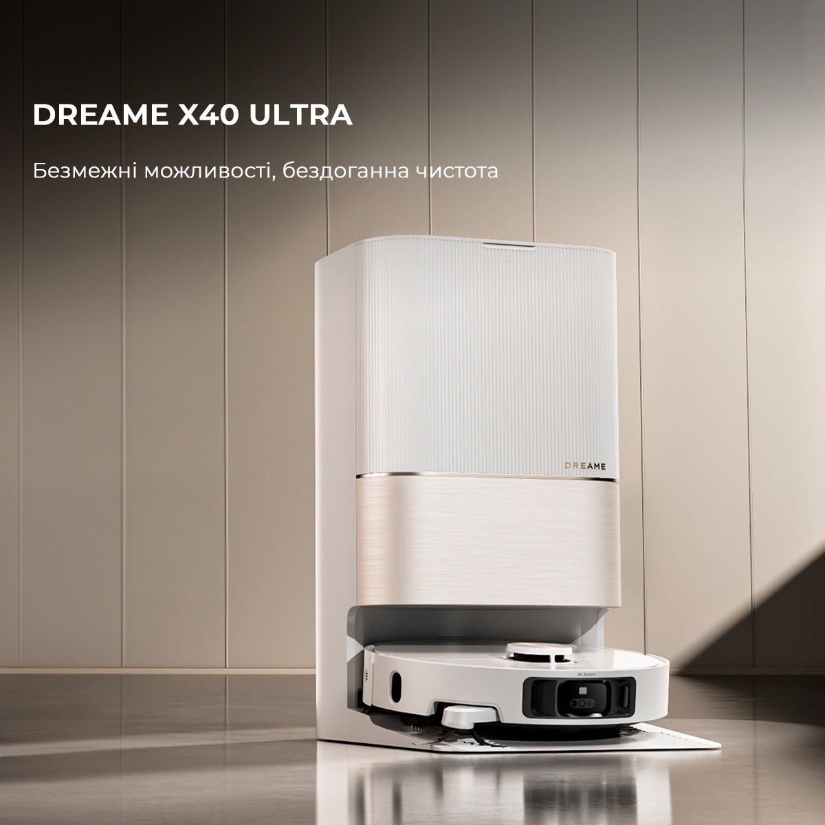 Робот-пилосос миючий Dreame X40 Ultra White (RLX63CE-Wh) фото2