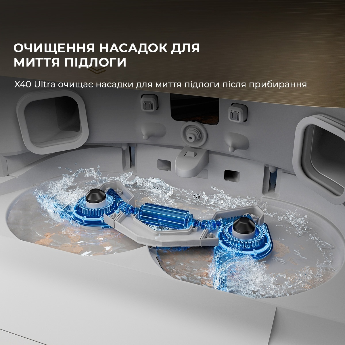 Робот-пилосос миючий Dreame X40 Ultra White (RLX63CE-Wh) фото4