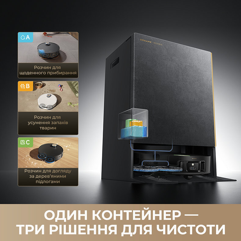 Робот-пилосос миючий Dreame MatriX 10 Ultra Black (RLX95CE-bl) фото5