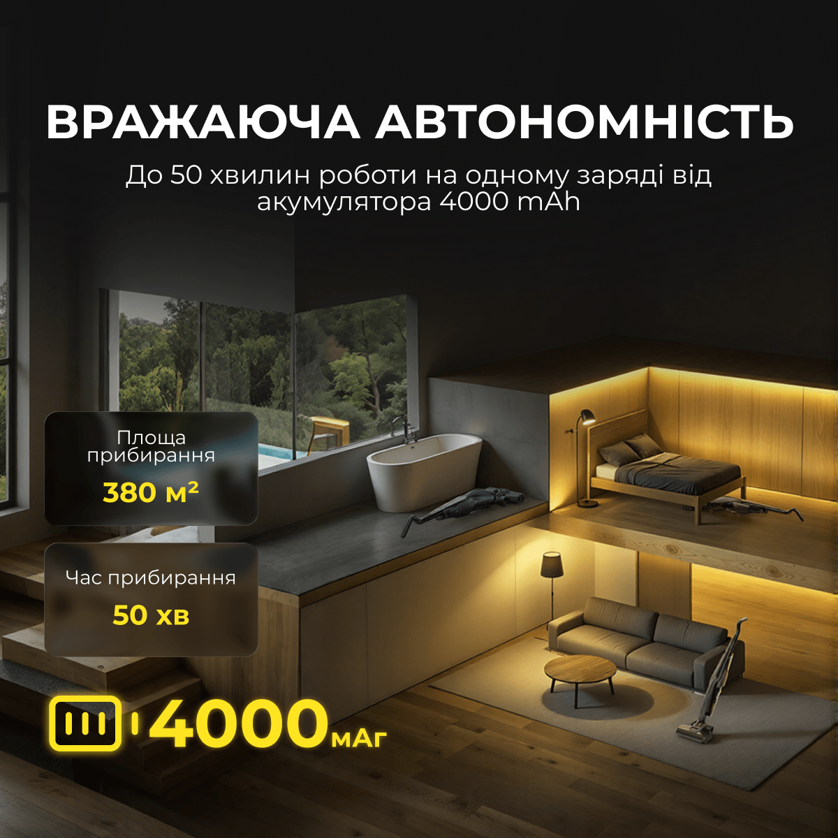 Акумуляторний пилосос Deerma VX100 ULTRA S (DEM-VX100ULTRAS) фото