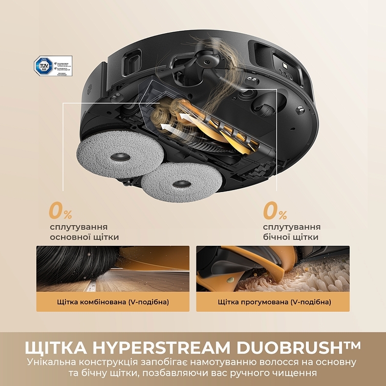 Робот-пилосос миючий Dreame L50s Pro Ultra White (RLL88HE-Wh) фото3