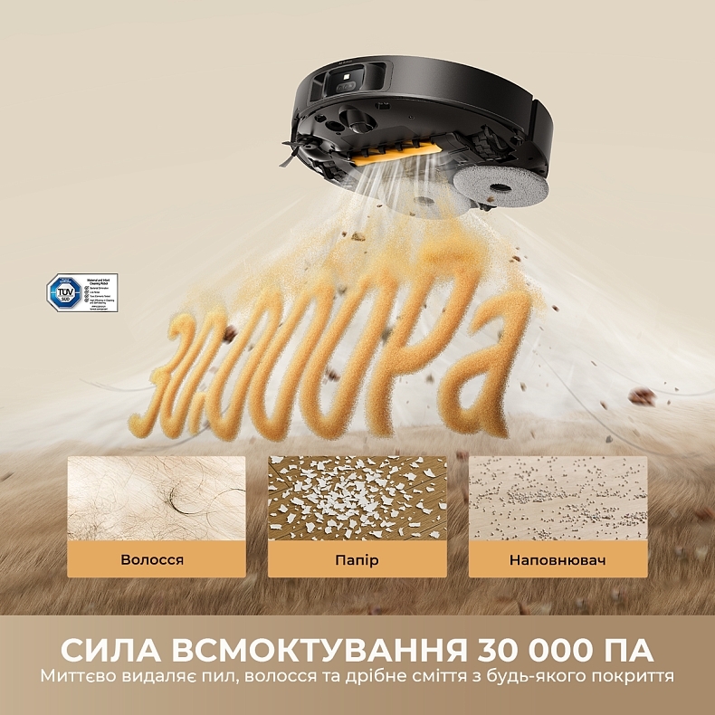 Робот-пилосос миючий Dreame L50s Pro Ultra White (RLL88HE-Wh) фото2