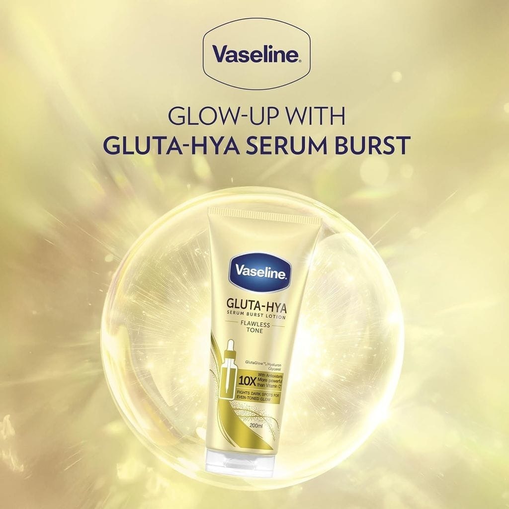Лосьйон для тіла Vaseline Gluta-hya з гіалуроном для бездоганного тону 200 мл фото