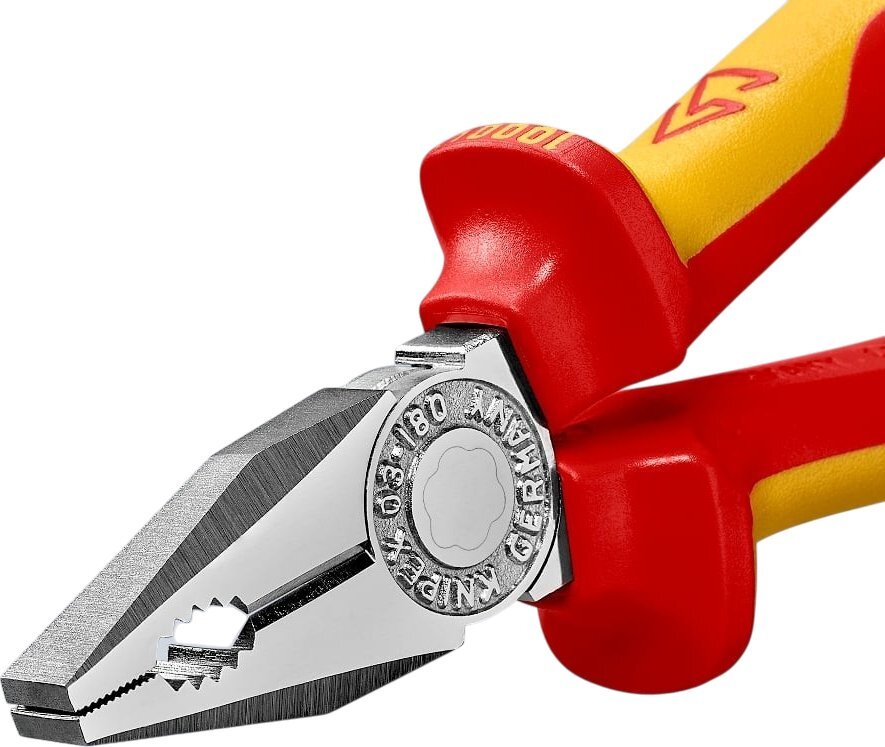Плоскогубці KNIPEX діелектричні для робіт під напругою 180мм (03-06-180) фото4