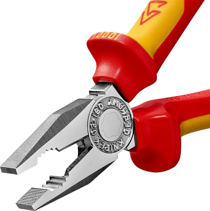 Плоскогубці KNIPEX діелектричні для робіт під напругою 180мм (03-06-180) фото5