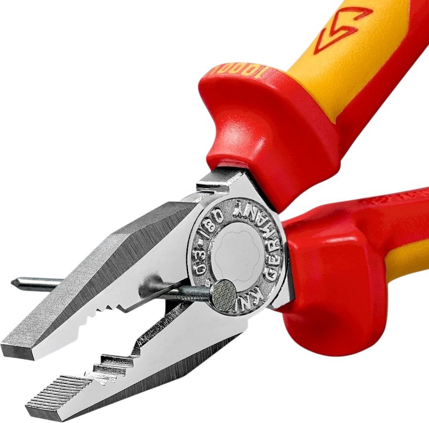Плоскогубці KNIPEX діелектричні для робіт під напругою 180мм (03-06-180) фото6