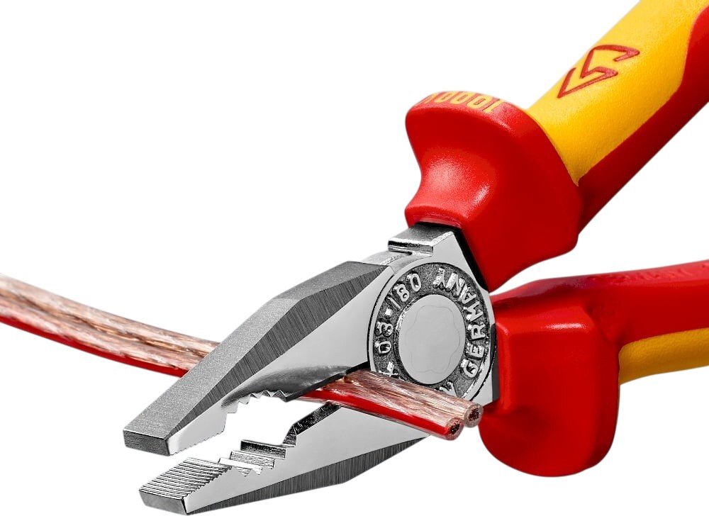 Плоскогубці KNIPEX діелектричні для робіт під напругою 180мм (03-06-180) фото12