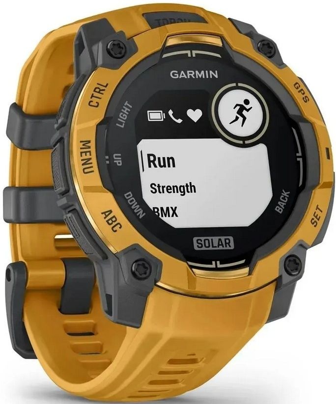 Смарт-годинник Garmin Instinct 3 45mm Solar Sunburst with Sunburst/Gray Accents (010-02934-02)фото