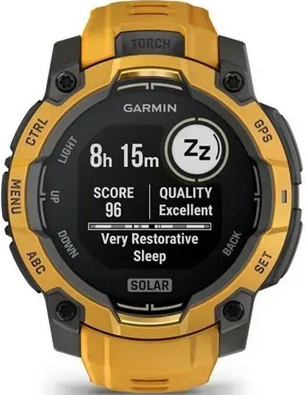 Смарт-годинник Garmin Instinct 3 45mm Solar Sunburst with Sunburst/Gray Accents (010-02934-02)фото