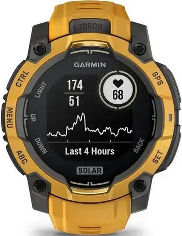 Смарт-годинник Garmin Instinct 3 45mm Solar Sunburst with Sunburst/Gray Accents (010-02934-02)фото