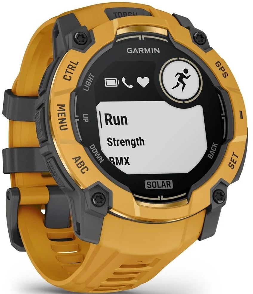 Смарт-годинник Garmin Instinct 3 50mm Solar Sunburst/Gray Sunburst/Gray Band (010-02935-02)фото