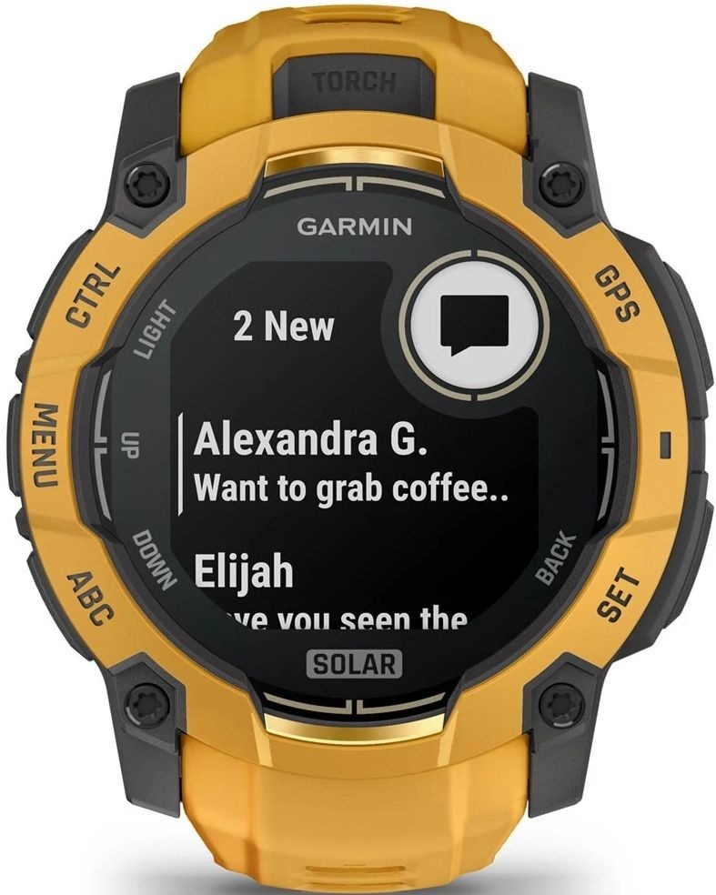 Смарт-годинник Garmin Instinct 3 50mm Solar Sunburst/Gray Sunburst/Gray Band (010-02935-02)фото