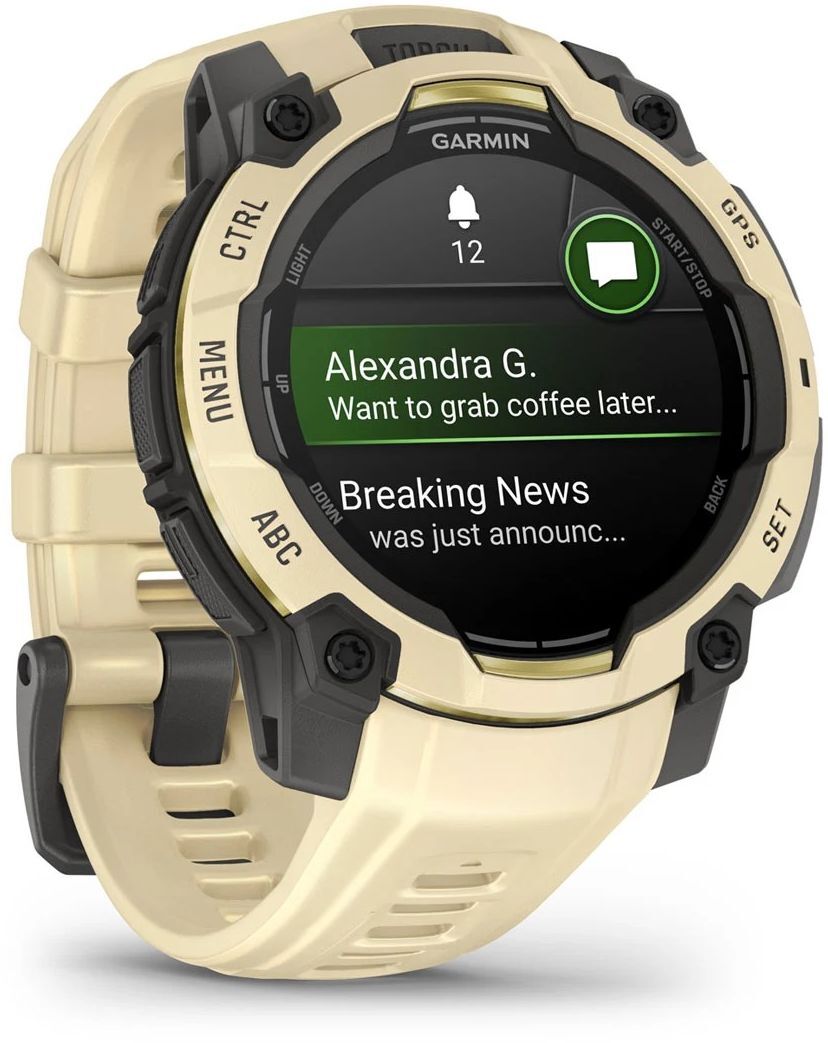 Смарт-годинник Garmin Instinct 3 45mm AMOLED Citrine/Gray with Citrine Band (010-02936-02)фото