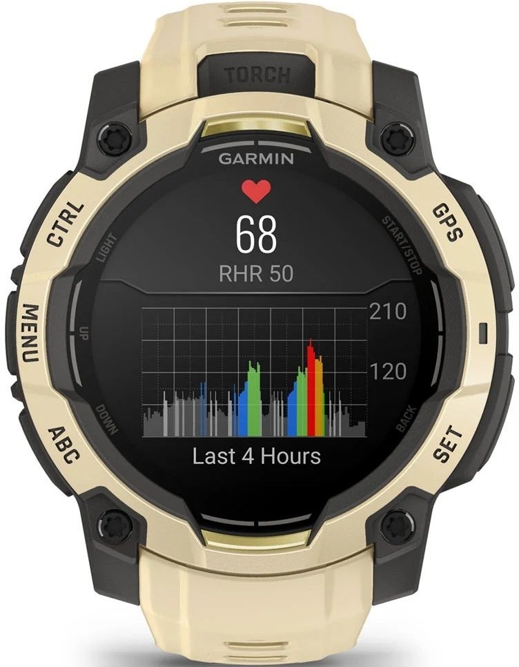 Смарт-годинник Garmin Instinct 3 45mm AMOLED Citrine/Gray with Citrine Band (010-02936-02)фото