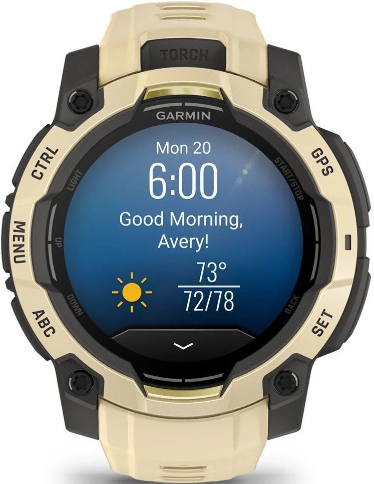 Смарт-годинник Garmin Instinct 3 45mm AMOLED Citrine/Gray with Citrine Band (010-02936-02)фото