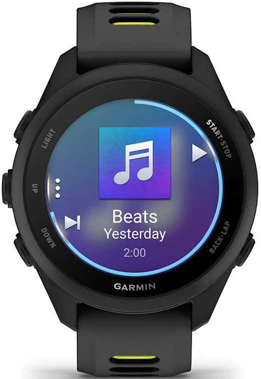 Смарт-годинник Garmin Forerunner 170 Music Black/Amp Yellow (010-03920-10)фото