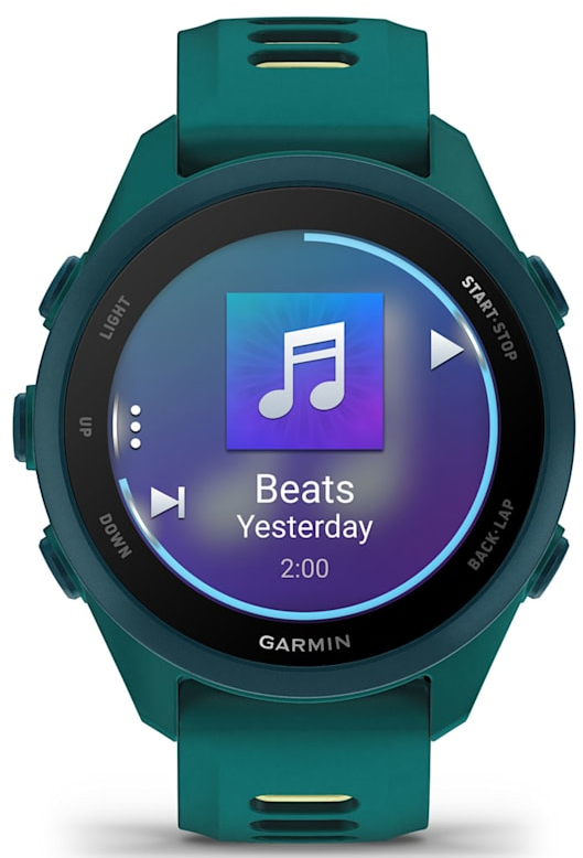 Смарт-годинник Garmin Forerunner 170 Music Teal Green/Citron (010-03920-12)фото