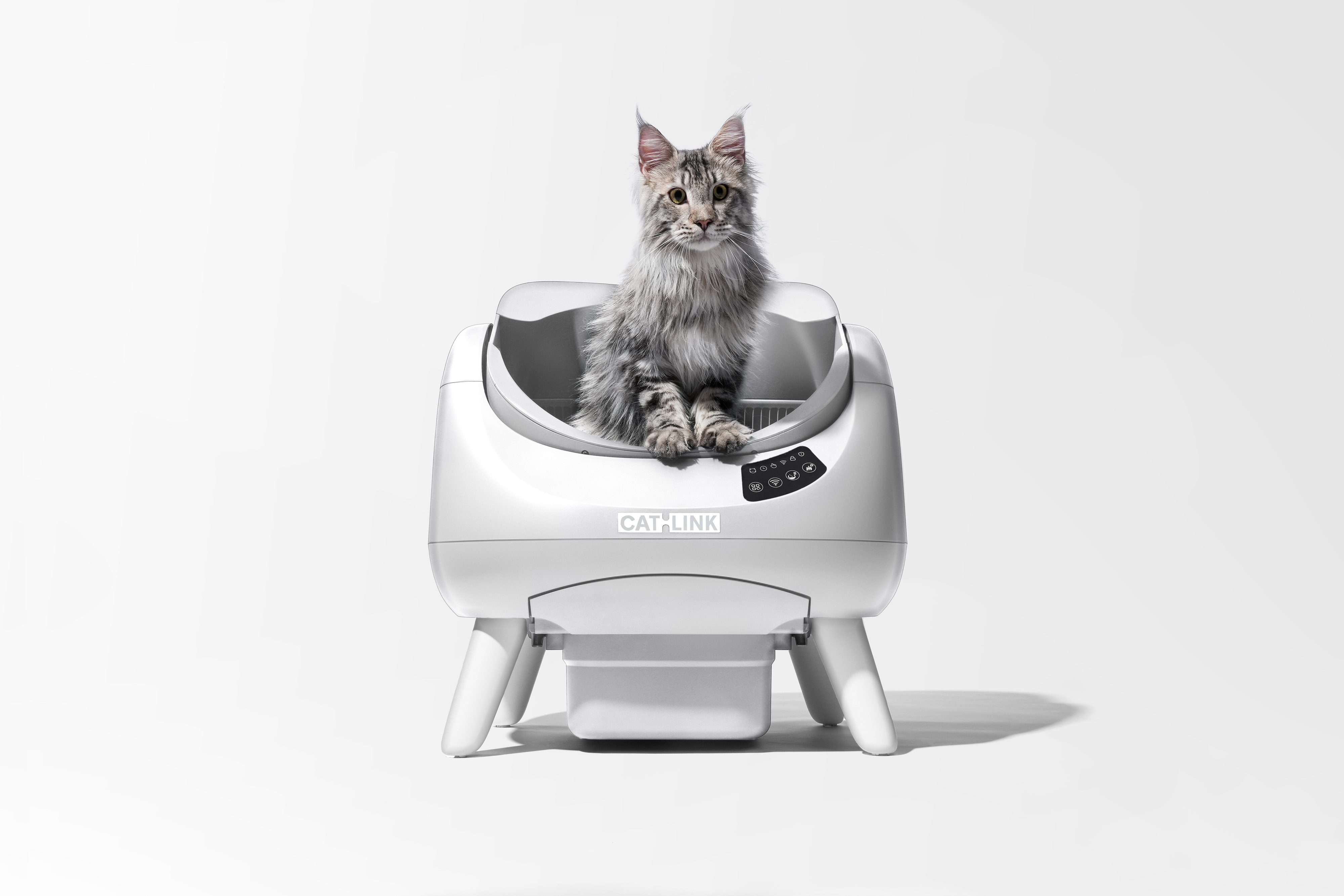 Автоматичний розумний лоток для котів Catlink Scooper Open-X White фото13