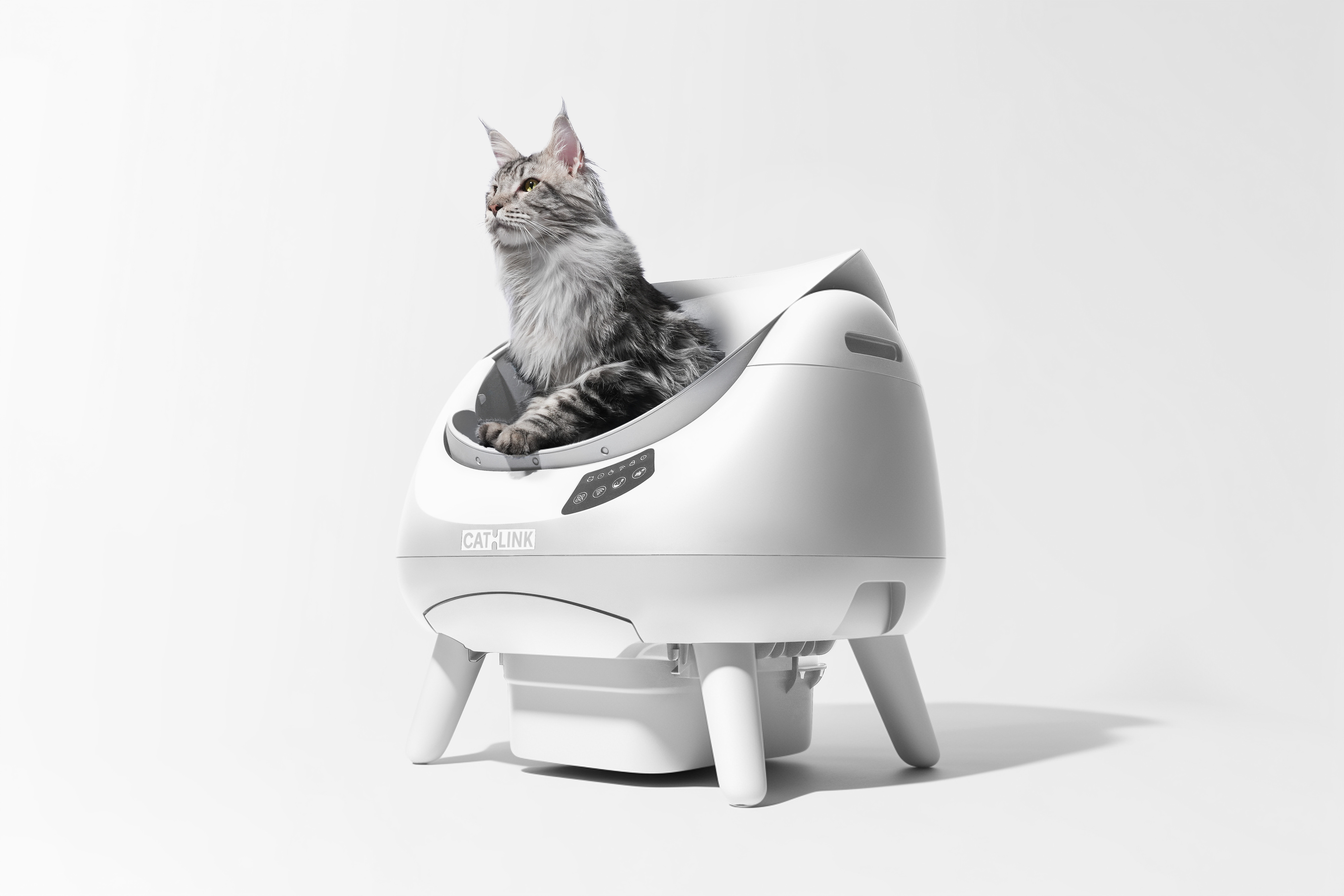 Автоматичний розумний лоток для котів Catlink Scooper Open-X White фото14