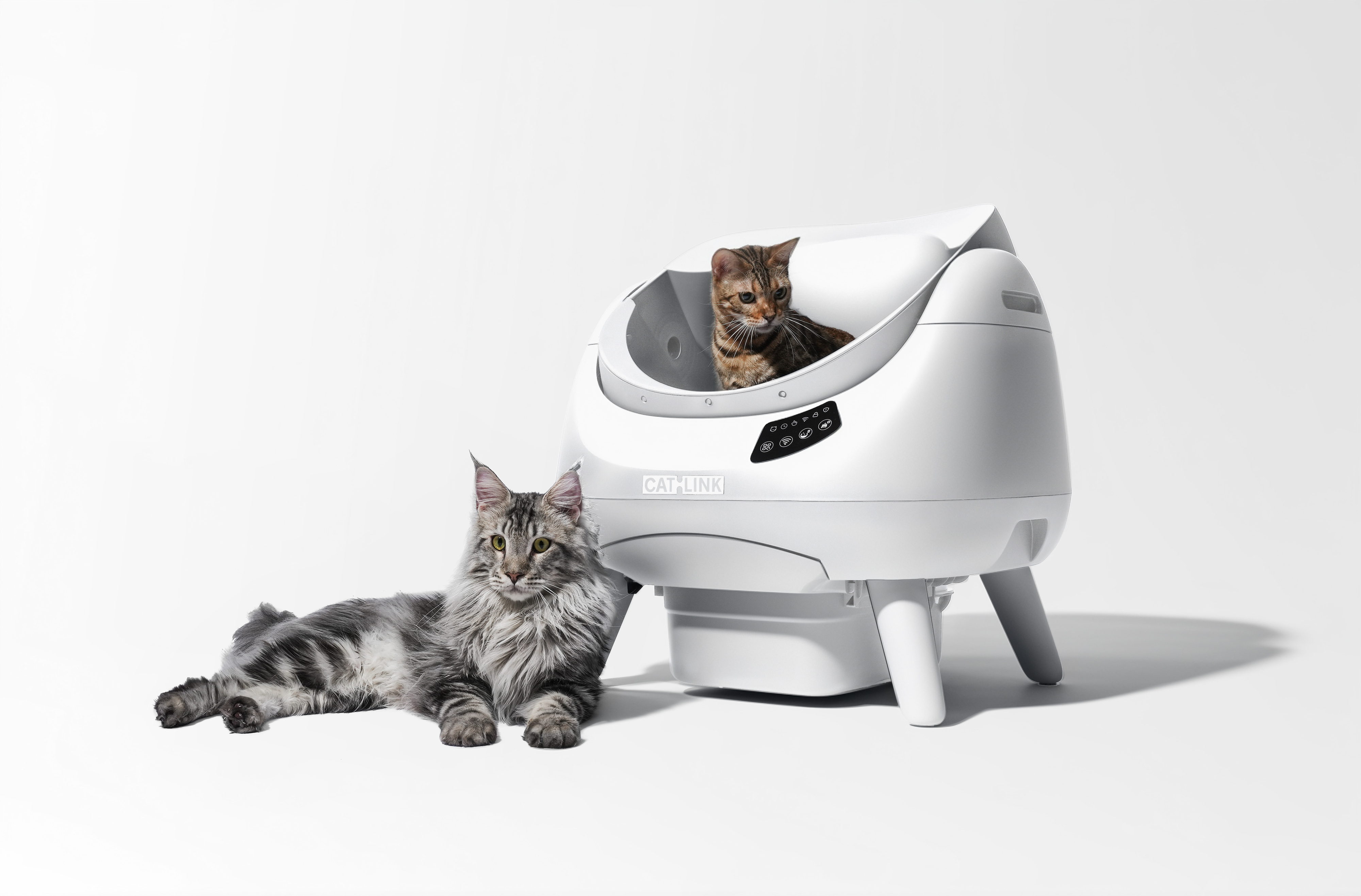 Автоматичний розумний лоток для котів Catlink Scooper Open-X White фото15