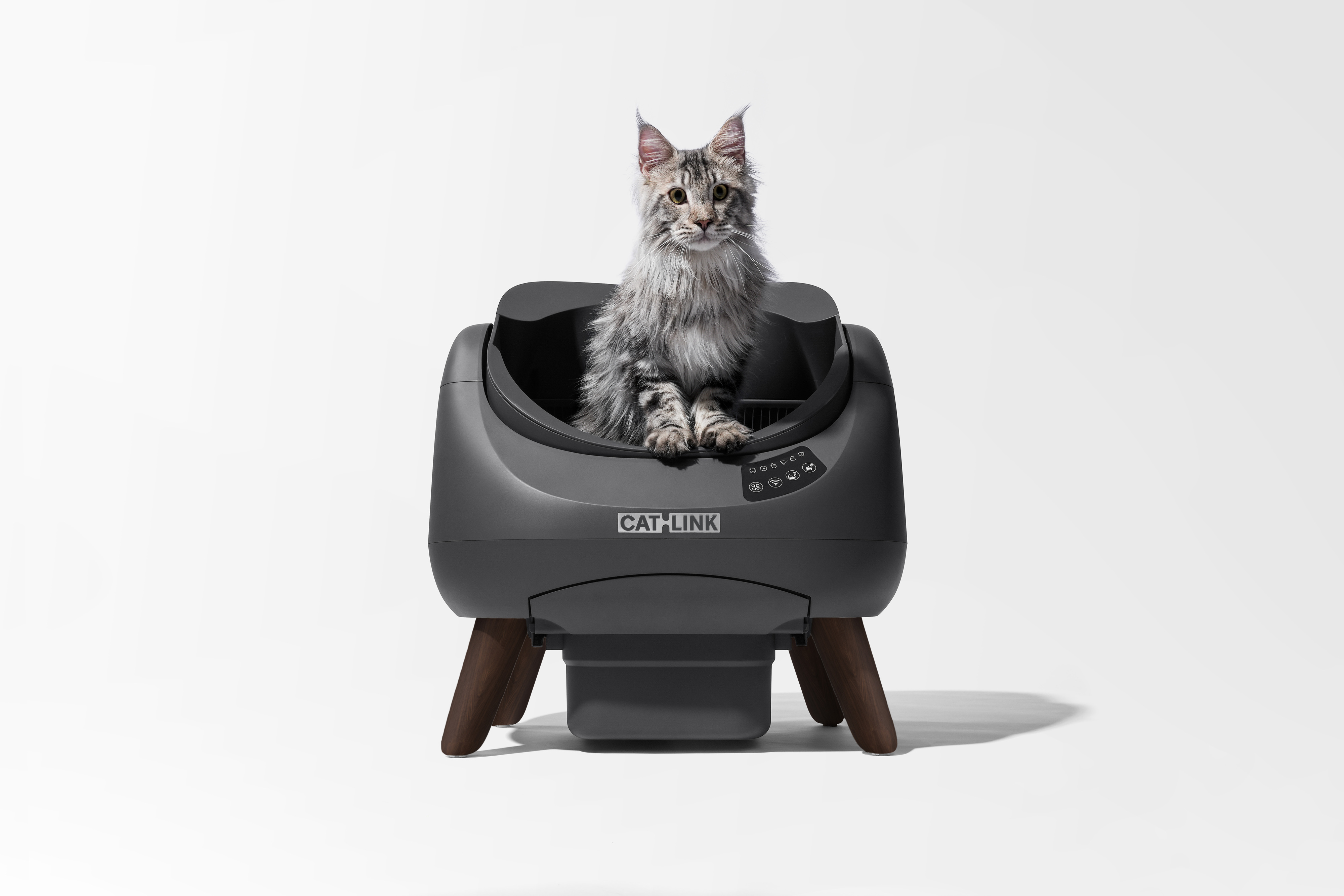 Автоматичний розумний лоток для котів Catlink Scooper Open-X Space Grey фото16