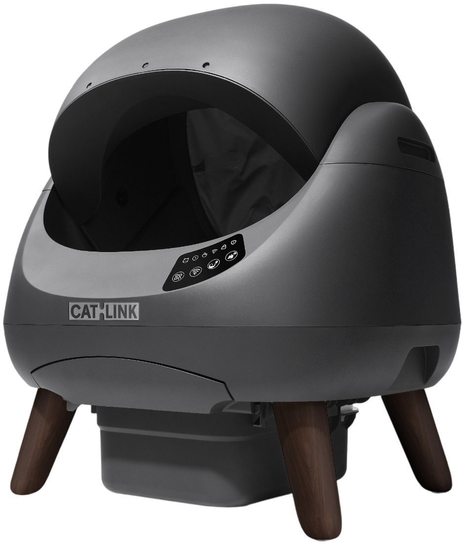 Автоматичний розумний лоток для котів Catlink Scooper Open-X Space Grey фото2