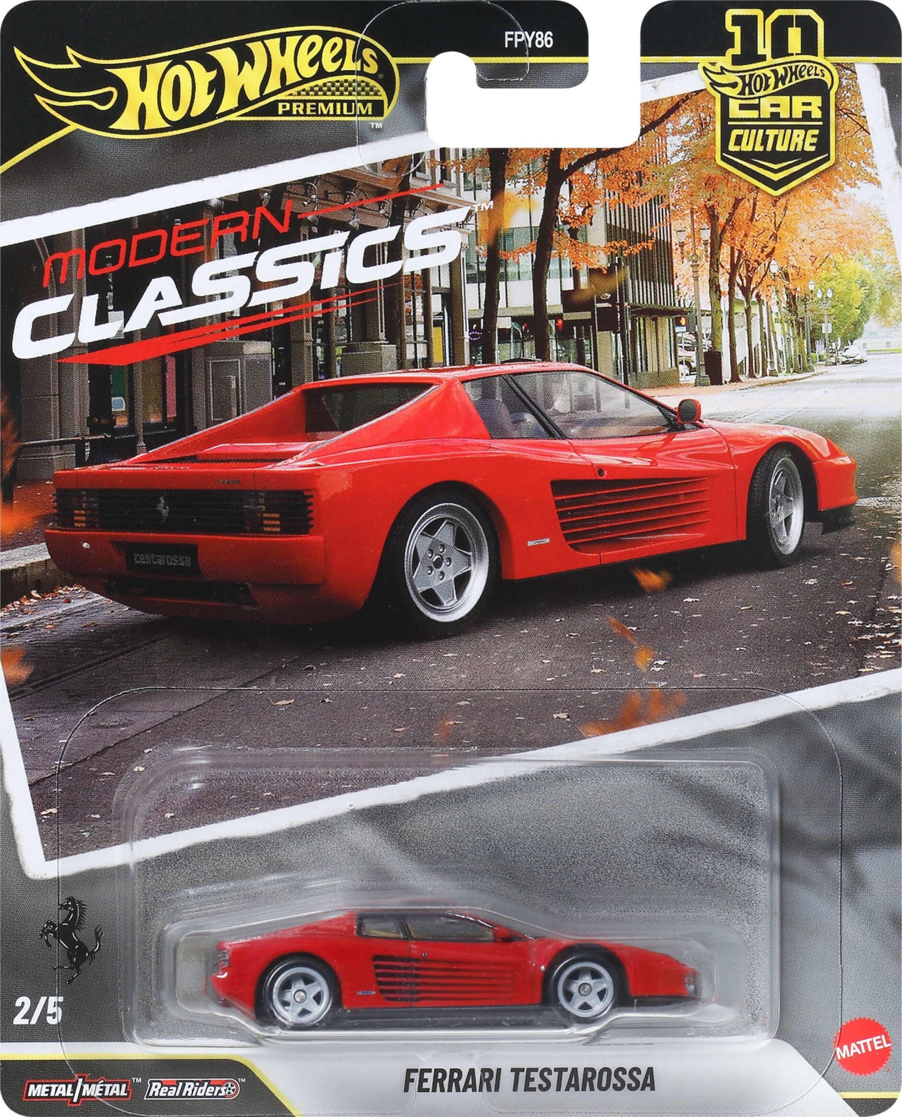 Колекційна модель машинки Ferrari Testarossa серії Car Culture Hot Wheels (JKF00) фото6