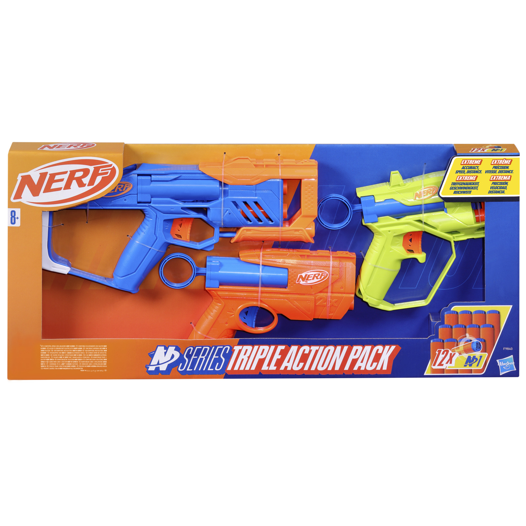 Набор из 3-х игрушечных бластеров HASBRO Triple Action Pack, серия Nerf N Series фото5
