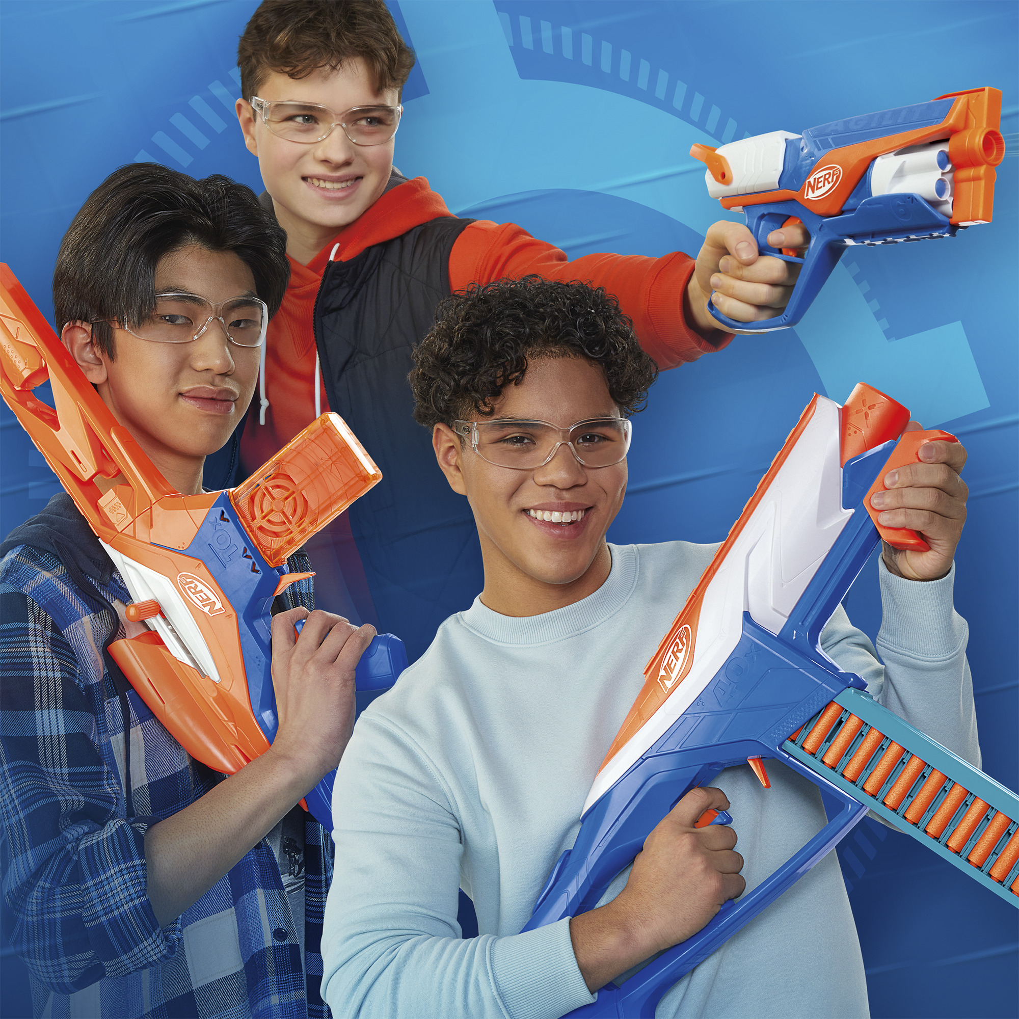 Набор из 3-х игрушечных бластеров HASBRO Triple Action Pack, серия Nerf N Series фото7