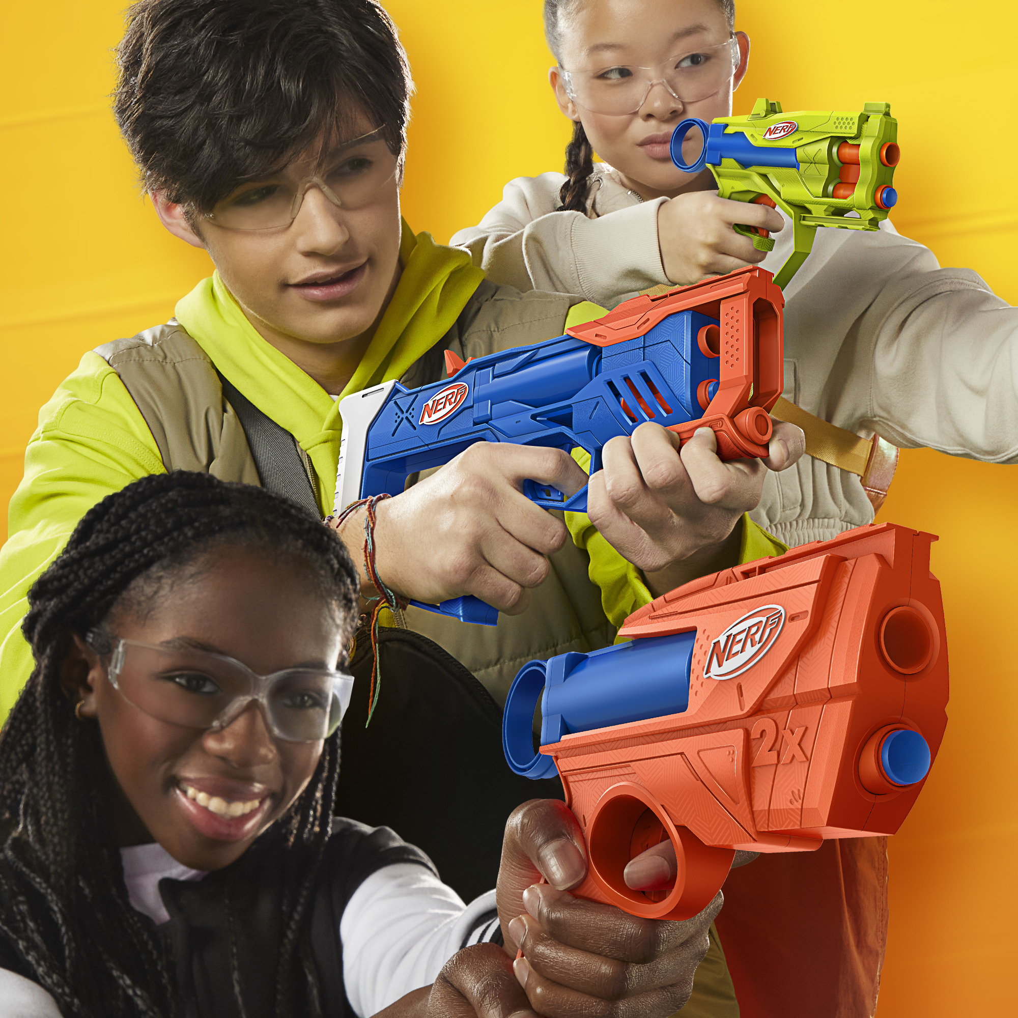 Набор из 3-х игрушечных бластеров HASBRO Triple Action Pack, серия Nerf N Series фото10