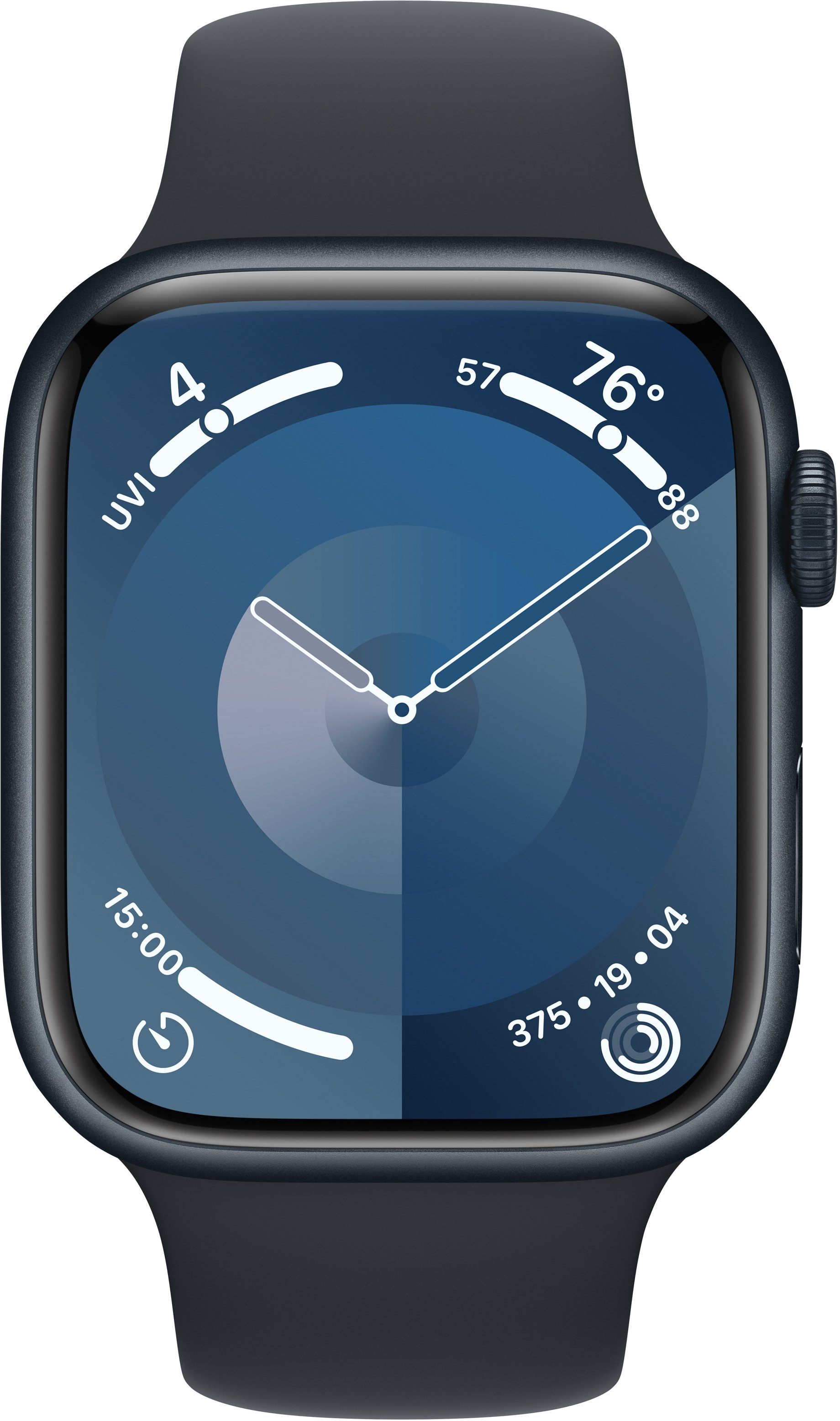 Смарт-годинник Refurbished Apple Watch Series 9 GPS 45mm Midnight Aluminium Case with Midnight Sport Band - M/L (B) фото